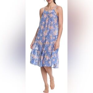 Papinelle LouLou Silk Blend Tiered Nightie Sz M